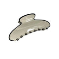 White 4.1-Inch Acrylic Claw Hair Clip for Adults