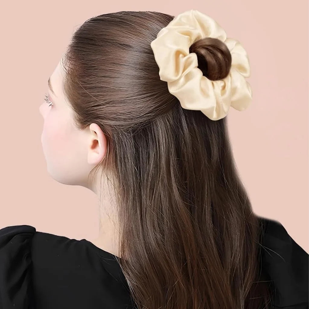 3-Pack Mulberry Silk Scrunchies for Women and Girls