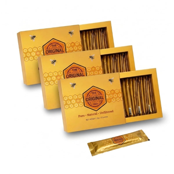 3x Original Premium Honey - 12 Packs x 20 Grams