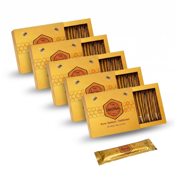 5x Original Premium Honey - 12 Packs x 20 Grams